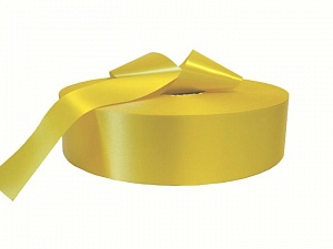 Сатиновая лента PS901 для ТТ-печати жёлтая 15мм/200м
