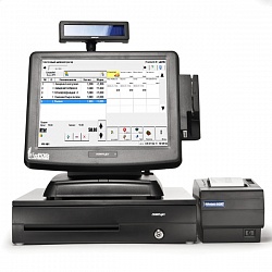 POS-система ForPOSt ФастФуд АТОЛ VIVA 15'' черная, FPrint-22ПТK + Frontol ОПТИМ