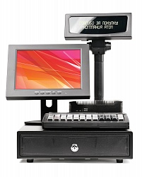 POS-система ForPOSt АТОЛ Минимаркет 10'' NFN26, черная, FPrint-55ПТК + Frontol Оптим