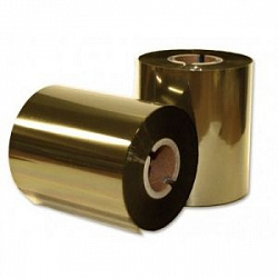 Красящая лента RESIN PREMIUM TEXTILE GOLD металл (25мм/200м/25мм/1") OUT