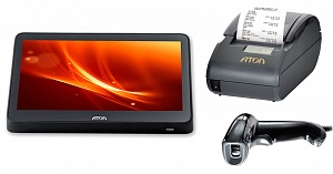 POS-система Optima Core 11"6, АТОЛ 30Ф с ФН 15 мес., сканер 2D, Frontol xPOS ЕГАИС + Windwos 10 loT