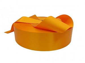 Сатиновая лента PS901 для ТТ-печати жёлто-оранжевая 10мм/200м