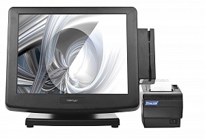 POS-комплект 15" KS-7215 c FPrint-5200K черный, Windows POSReady 7